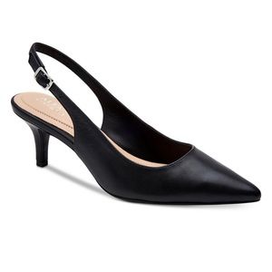 NWT Alfani Sling-Back Leather Pumps (8W)